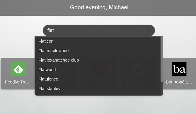 Tabvana Search Suggestions